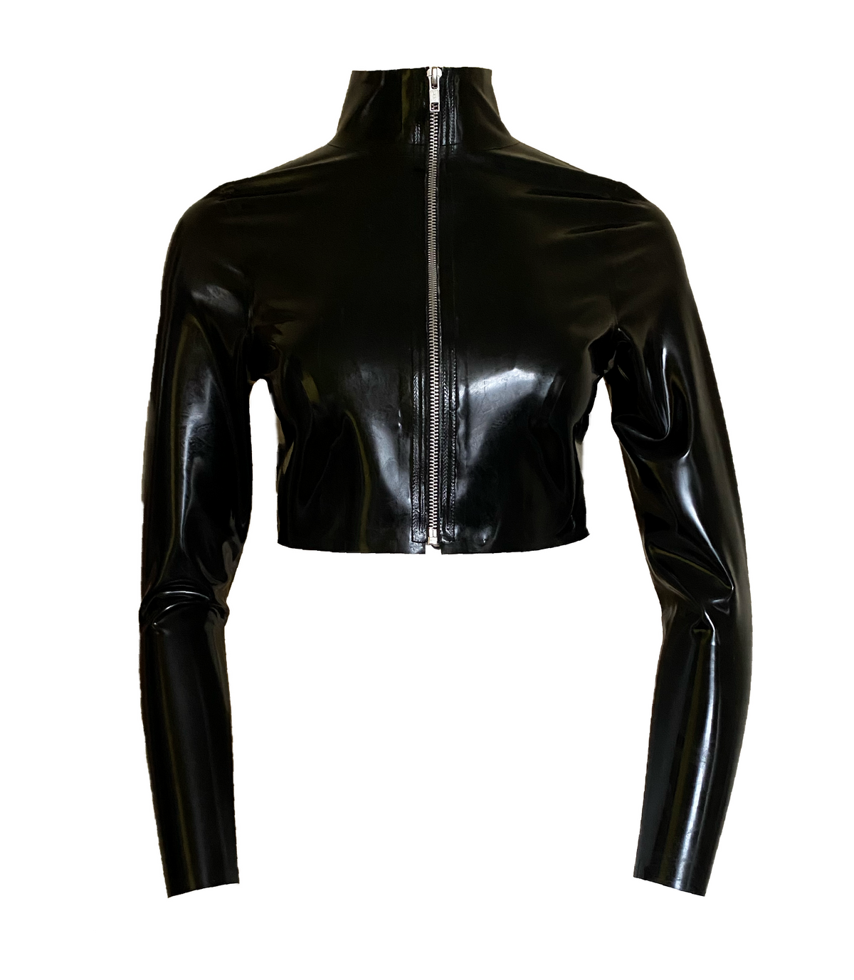 Latex Cropped Zip Jacket - Latex Clothing UK Online
